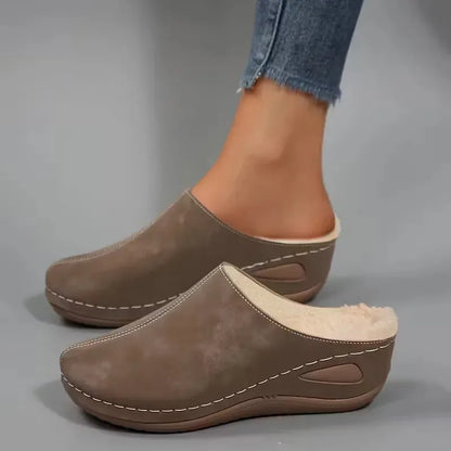 Women's Warm Non-Slip Winter Slippers – Wide Fit Available
