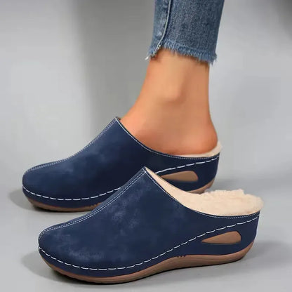 Women's Warm Non-Slip Winter Slippers – Wide Fit Available