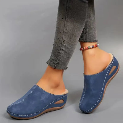 Women's Warm Non-Slip Winter Slippers – Wide Fit Available