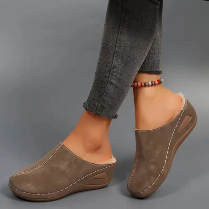 Women's Warm Non-Slip Winter Slippers – Wide Fit Available