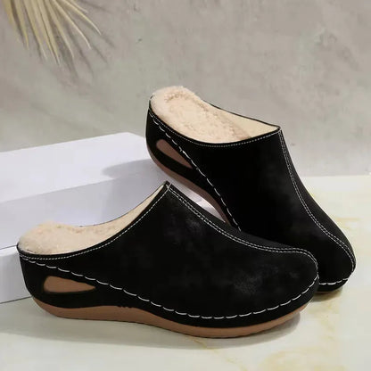 Women's Warm Non-Slip Winter Slippers – Wide Fit Available