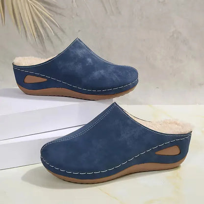 Women's Warm Non-Slip Winter Slippers – Wide Fit Available