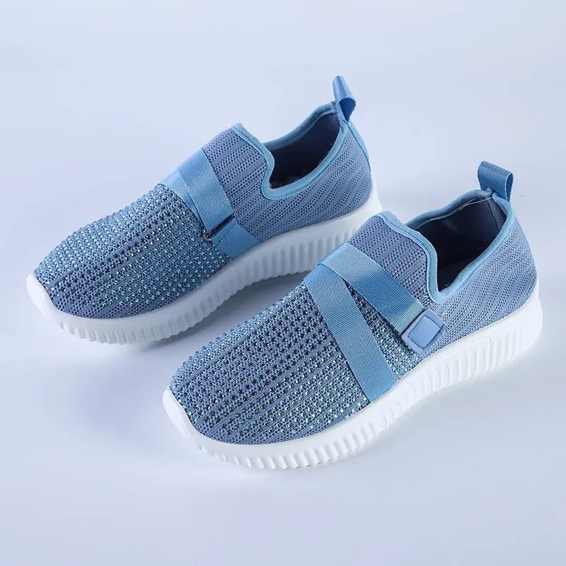 Women's Crystal Comfort Walking Shoes | Diabetic & Orthopedic Support