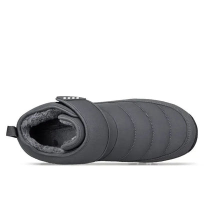Men’s Puffer Snow Boots – Fur-Lined, Arch Support, Windproof, Waterproof & Non-Slip