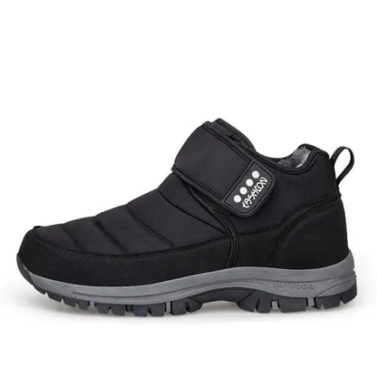 Men’s Puffer Snow Boots – Fur-Lined, Arch Support, Windproof, Waterproof & Non-Slip