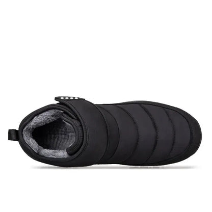 Men’s Puffer Snow Boots – Fur-Lined, Arch Support, Windproof, Waterproof & Non-Slip