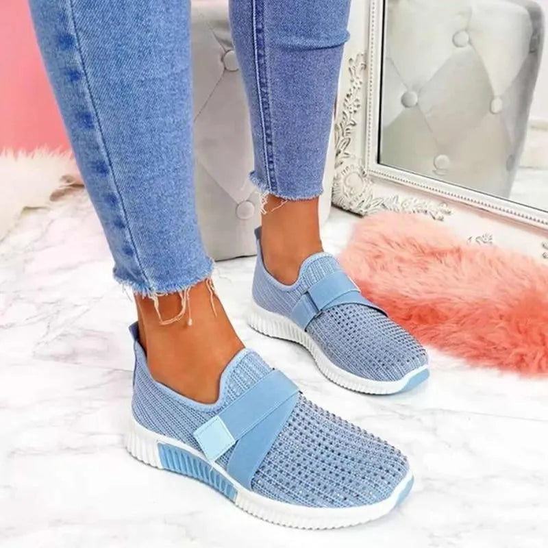 Women's Crystal Comfort Walking Shoes | Diabetic & Orthopedic Support