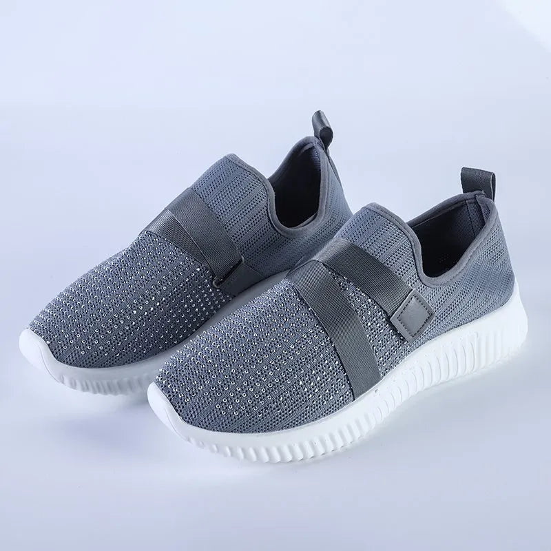 Women's Crystal Comfort Walking Shoes | Diabetic & Orthopedic Support
