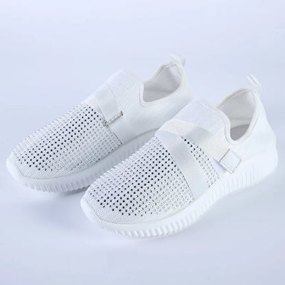 Women's Crystal Comfort Walking Shoes | Diabetic & Orthopedic Support